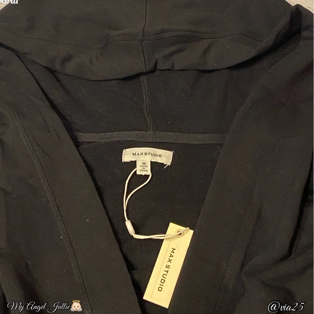 Max Studio Cardigan Women’s Sweater Size: Medium Color: Black - Picture 9 of 10